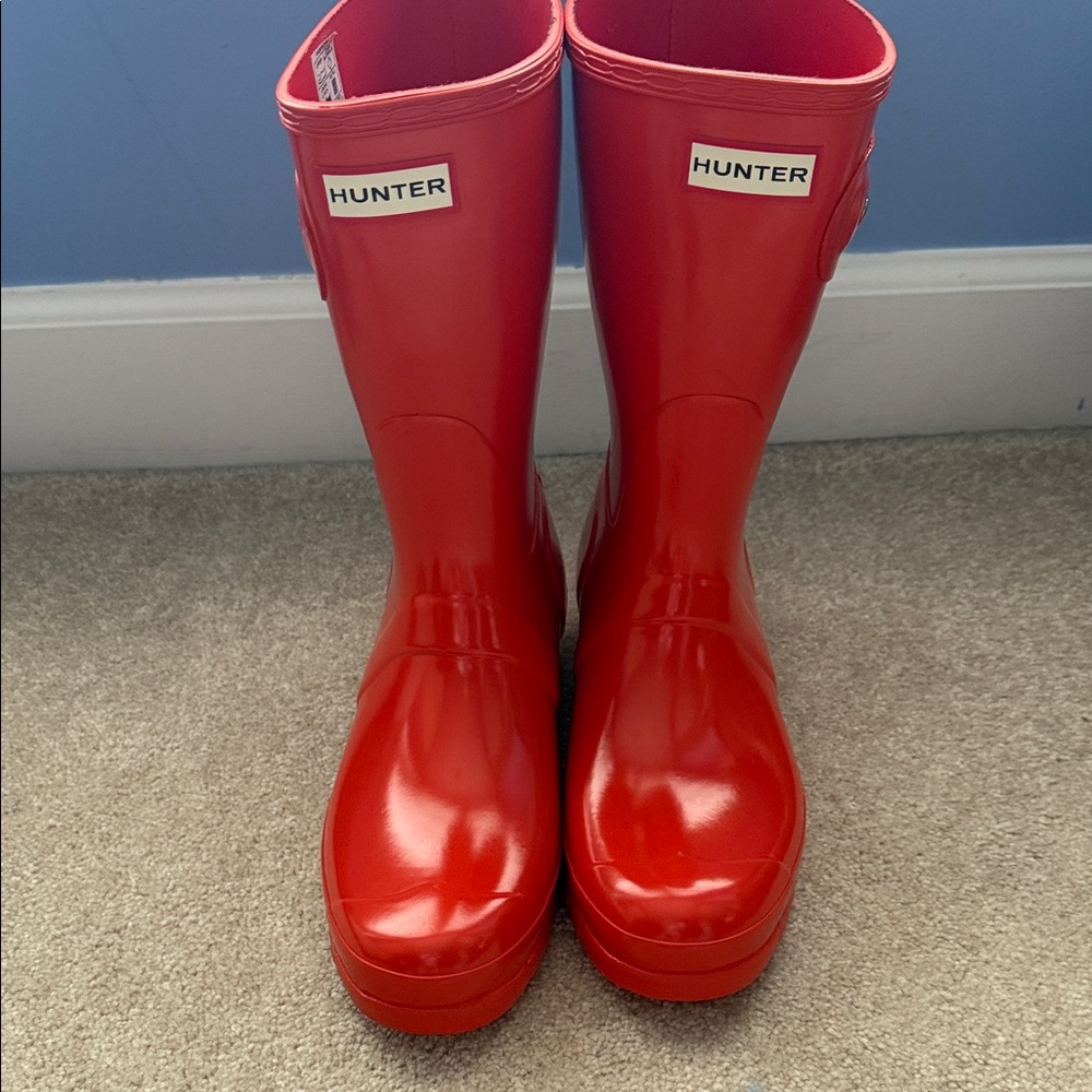 Hunter Bold orange Waterproof Boots